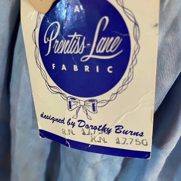 Vintage 1950s NWT Prentiss Lane Dorothy Burns Butterfly Floral Dress 11 ILGWU - Picture 7 of 13